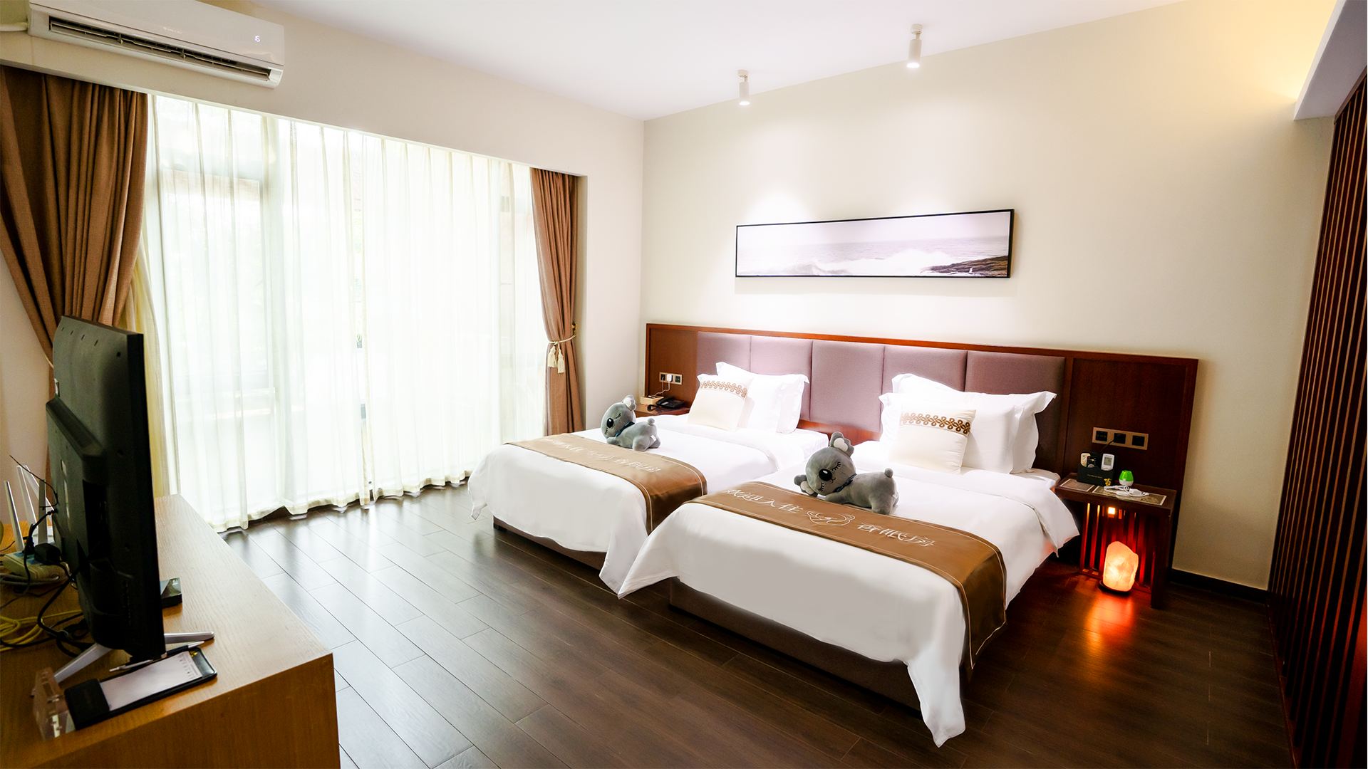 香眠温泉双床房（沉香床垫-睡枕-助眠香薰机-沉香睡宝）