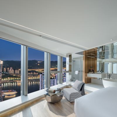 水晶橫廊半島江景大床房 重慶Indition英迪遜高空酒店優惠