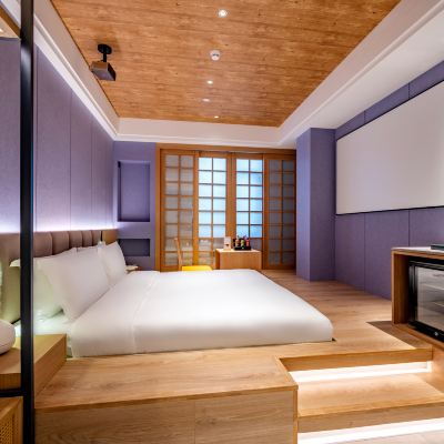 和風影音大床房（智能客控+手機投屏+深睡床墊） 秋果飯店（北京國貿朝陽路店）優惠