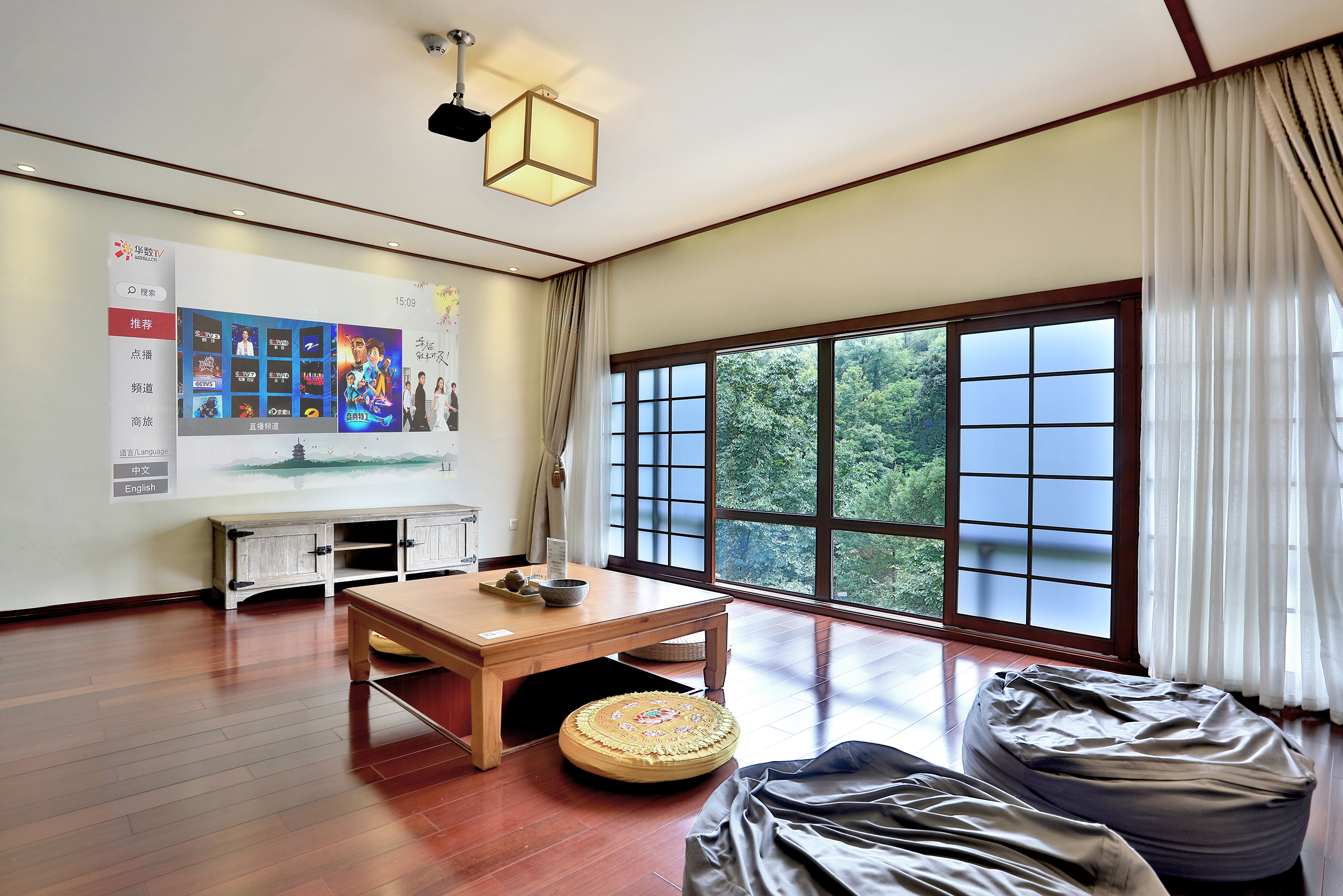 影院套房（巨幕高清投影+茶台+浴缸）