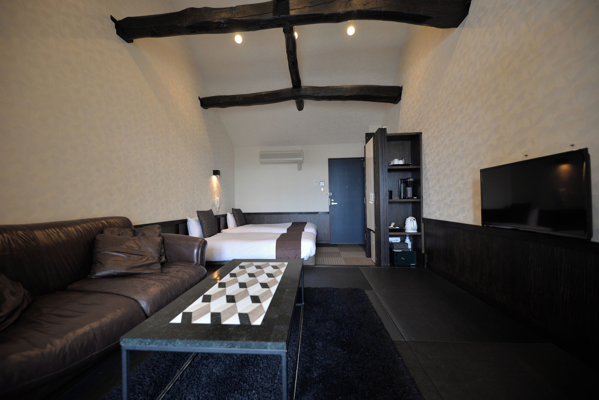 【三楼双床房】带温泉露天浴池的客房※可携带宠物