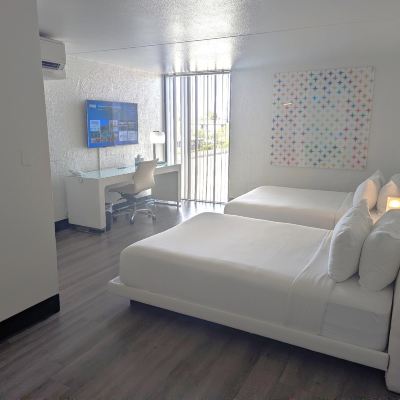 2 Queen Beds, Non-Smoking, Deluxe Room, Work Desk, Mini Fridge, Coffee Maker The Clarendon Hotel and Spa Promo Code