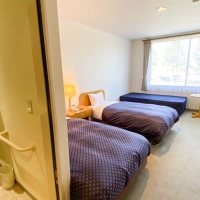 スイート(ツインベッド) 新冠温泉 レ・コードの湯 ホテル ヒルズ クーポン