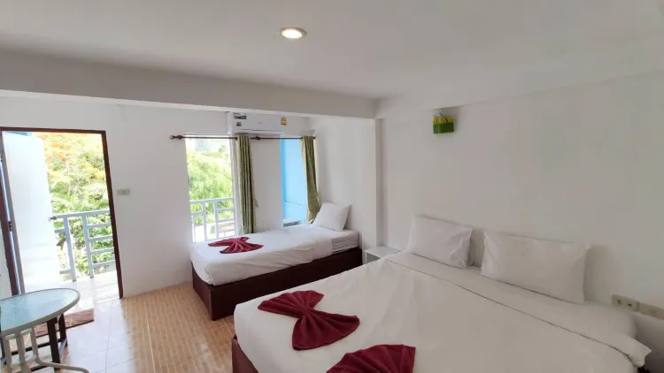 ห้องพักสำหรับ 3 ท่านพร้อมวิวภูเขา
