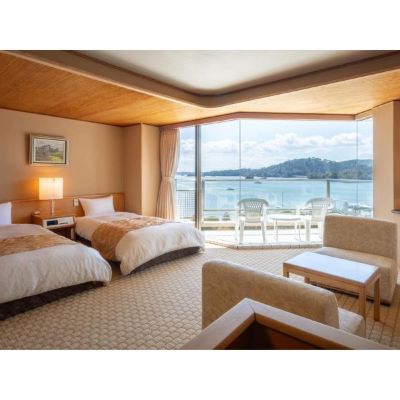 和風西洋風ルーム(ベッド2台) 絹肌の湯　松島温泉　松島センチュリーホテル クーポン