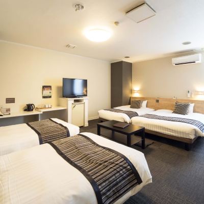 【4床房】30平方米禁菸四人房【四人房】【無煙】 AreaOne飯店-帶廣優惠