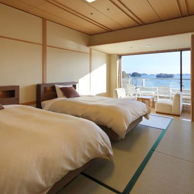 スタンダードオーシャンビューツインルーム(バルコニー)(本館) 絹肌の湯　松島温泉　松島センチュリーホテル クーポン