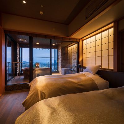 中殿和風エスタンスタイルルーム 温泉露天風呂付き 禁煙 信州松本 美ケ原温泉 翔峰 クーポン