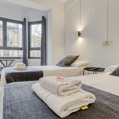 Basic Double Room, 2 Twin Beds, Non Smoking, City View Hostal Bedmates Promo Code