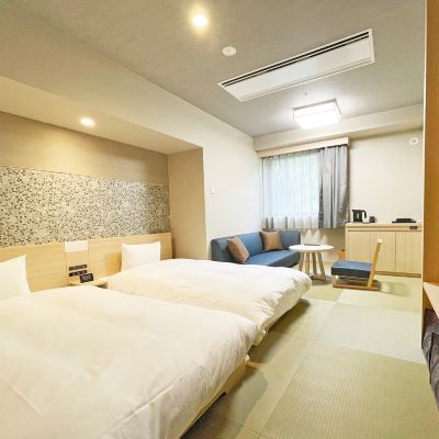 現代日式無煙雙床房（19㎡） Grandvriohotel海豚溫泉優惠