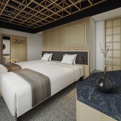 主樓高樓層優質，帶浴室的雙床，山景 富士宮富士急酒店優惠