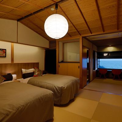 和風オーシャンビュールーム(浴室) 海のほてる いさば クーポン