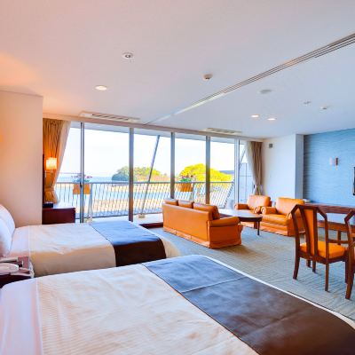 バス付きツインスイート オーシャンビュー 禁煙 ホテル シーサイド 島原 クーポン