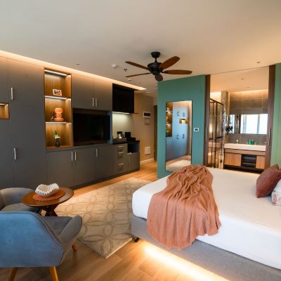 Deluxe Room, 1 King Bed, Ocean View, Ground Floor Golden Rock Dive and Nature Resort Promo Code