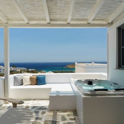 Exclusive White Suite with Sea View & Outdoor Hot Tub Mr & MRS White Tinos Promo Code