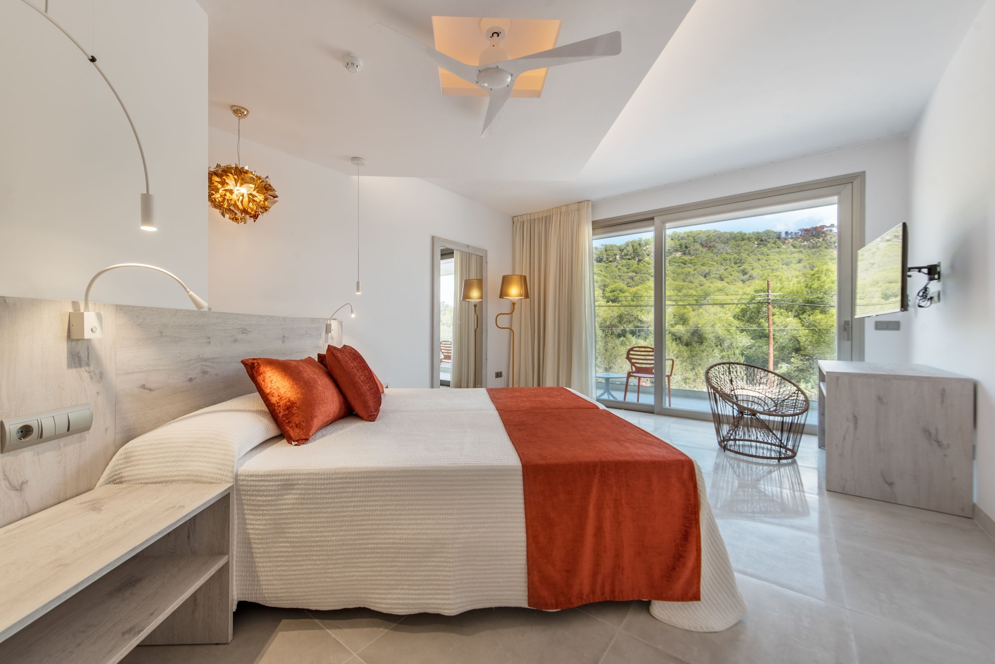 高级双人房，山景