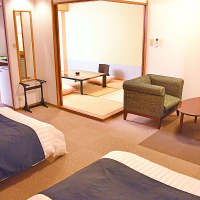 Fukitei Japanese-Western Style Room 2 Beds + 6 Tatami Japanese Style Room (Non-Smoking) [Japanese-Western Room][Non-Smoking]