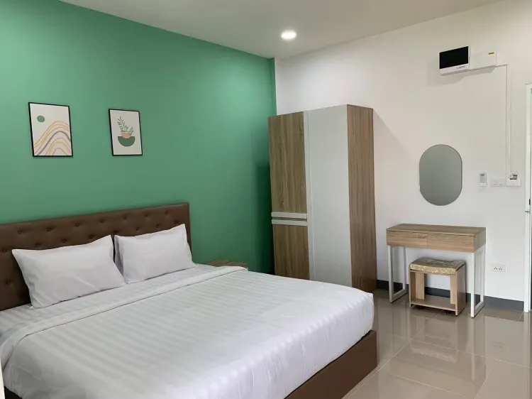 ห้องมาตรฐานพร้อมเตียงขนาดคิงไซส์มีห้องน้ำส่วนตัว