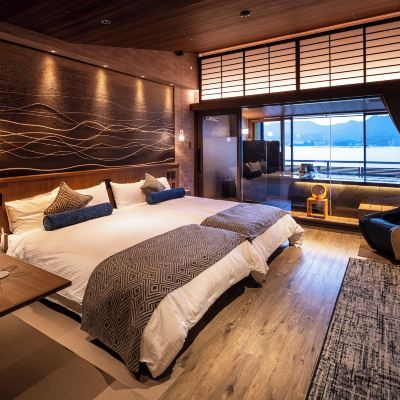 プレミアムオーシャンビューツインルーム(専用バスルーム) 宮島錦水館 クーポン