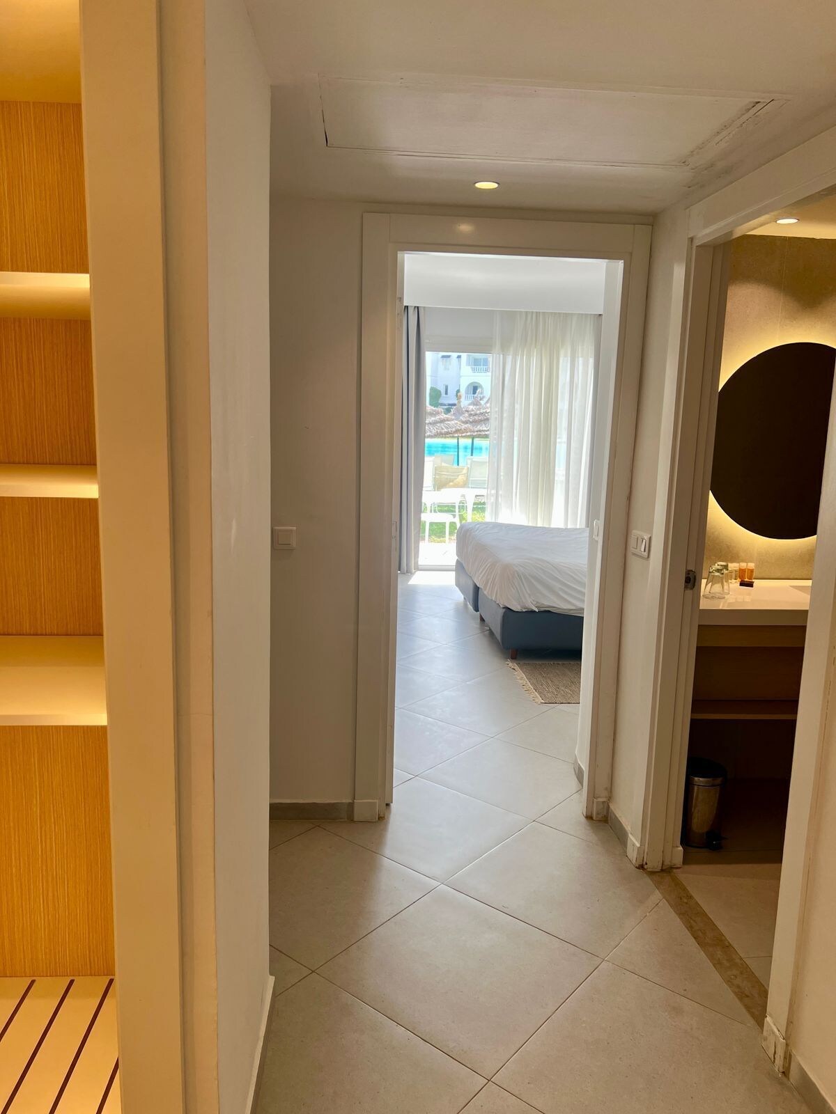 标准房，海景，4张单人床