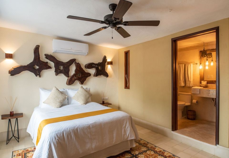 豪華雙人房，1張大床，禁煙