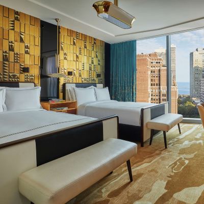 Deluxe Room With Two Queen Beds-Lake View Viceroy Chicago Promo Code