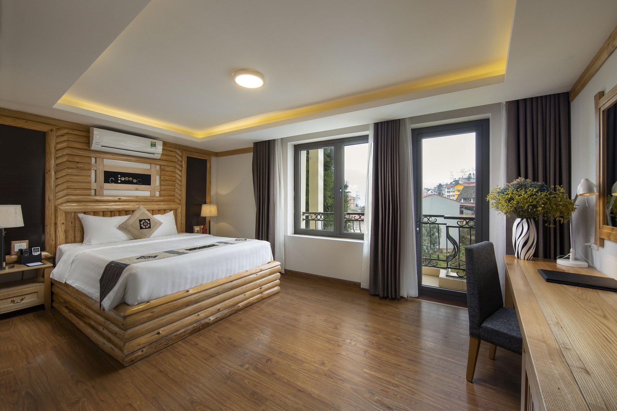 豪华家庭房， 两张双人床