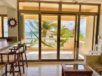 Direct Oceanfront, Corner Balcony Panoramic View of Beach, Half Moon Bay, Akumal