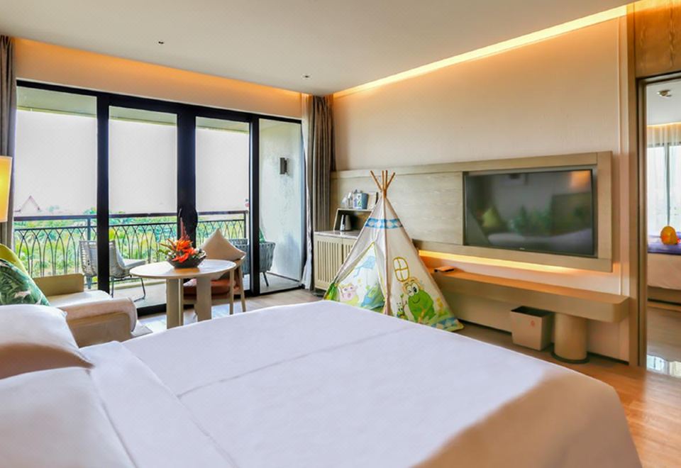 童趣亲子家庭双卧房 | 滑梯+帐篷