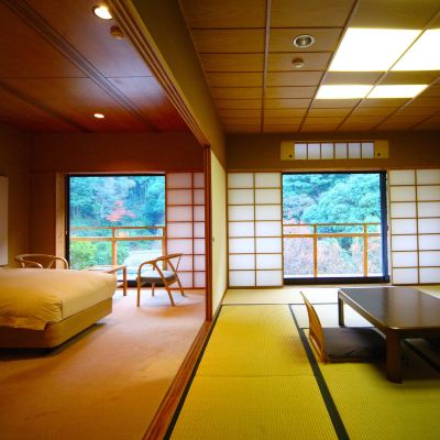 和洋式マウンテンビュールーム(浴室) 嬉野温泉　椎葉山荘 クーポン