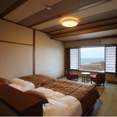 和洋式スタンダードオーシャンビュールーム(浴室) 男鹿温泉　結いの宿　別邸　つばき クーポン