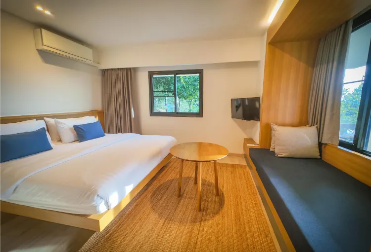 ห้องวิวสวนหย่อมที่มีลาน