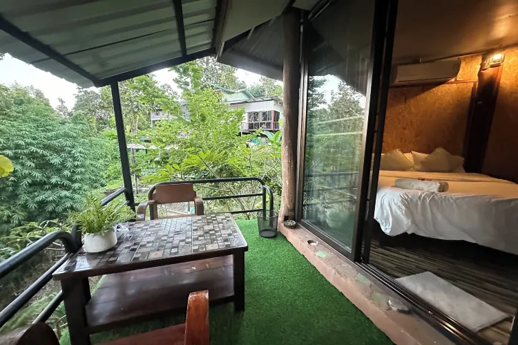 Tent for 2 Adults with Aircon (Private Bathroom)