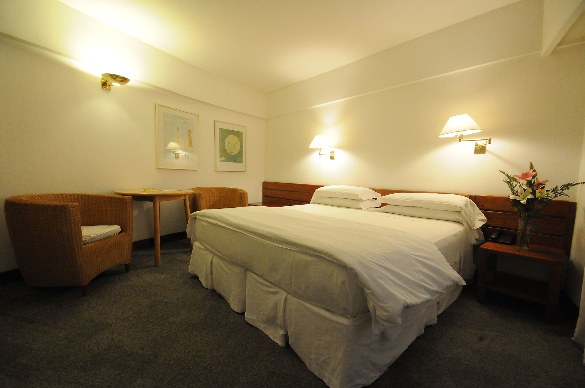 标准双人房， 1 间卧室， 庭院景观