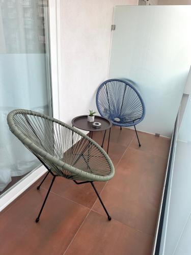 带露台的高级双人间或双床间