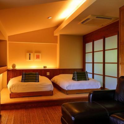 D Type Living + Bedroom [Standard] [Twin Room] [Non-Smoking] [Mountain View] オーベルジュ　別邸　山風木 クーポン