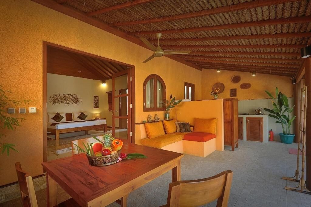 奢华村舍， 1 间卧室， 私人游泳池， 花园