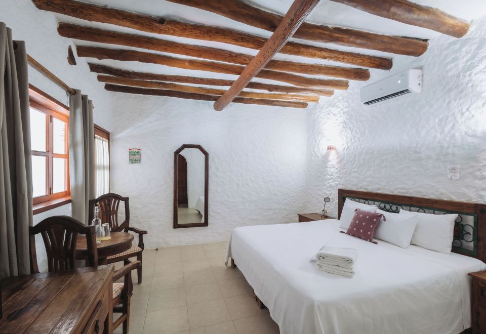 高级特大床房，园景