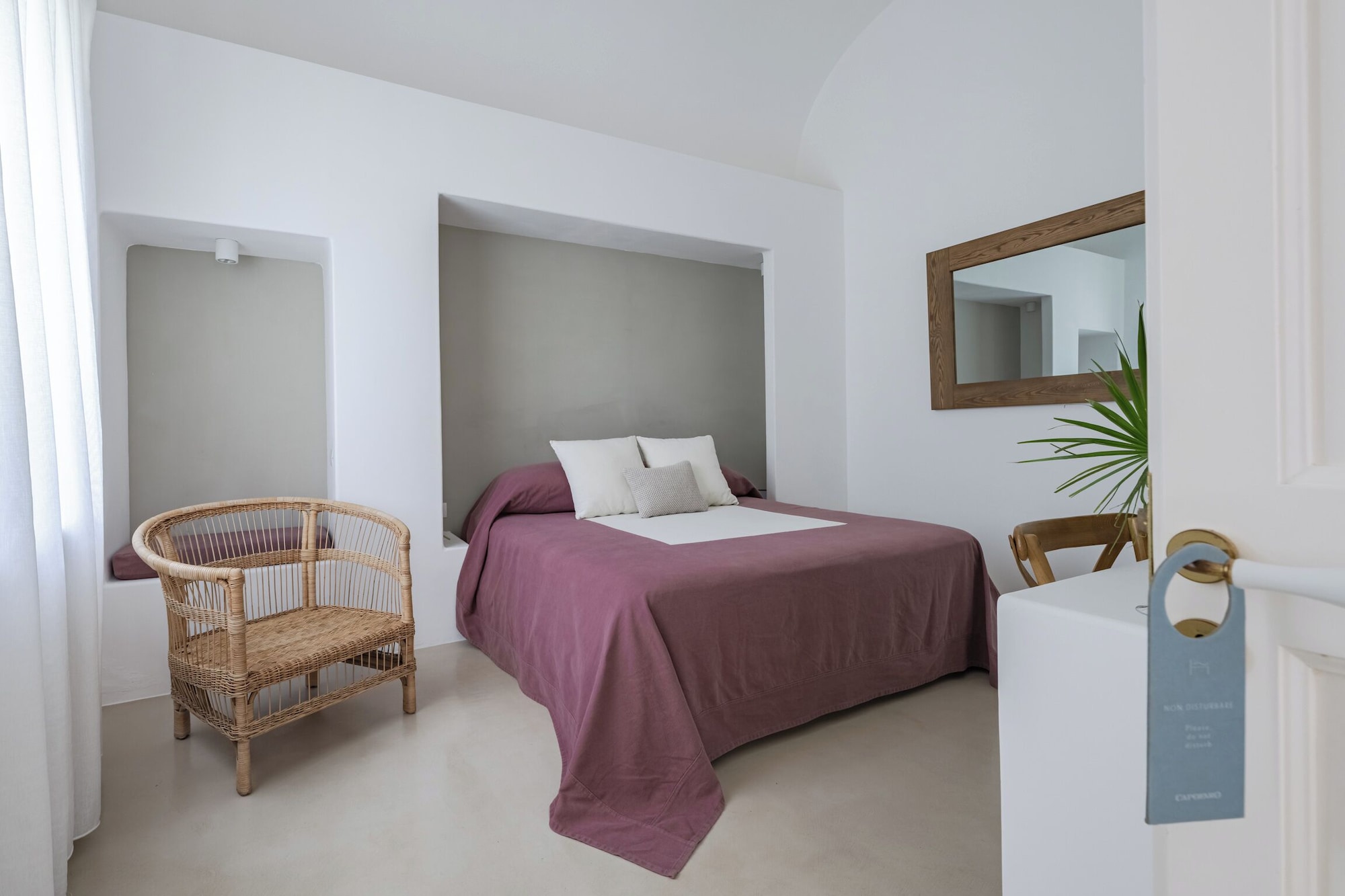 标准双人房带庭院和部分海景