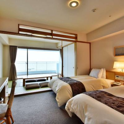 Japanese-Western Style Room[Smoking][Japanese-Western Room][Smoking][Ocean View] Hotel Harvest Nankitanabe Promo Code