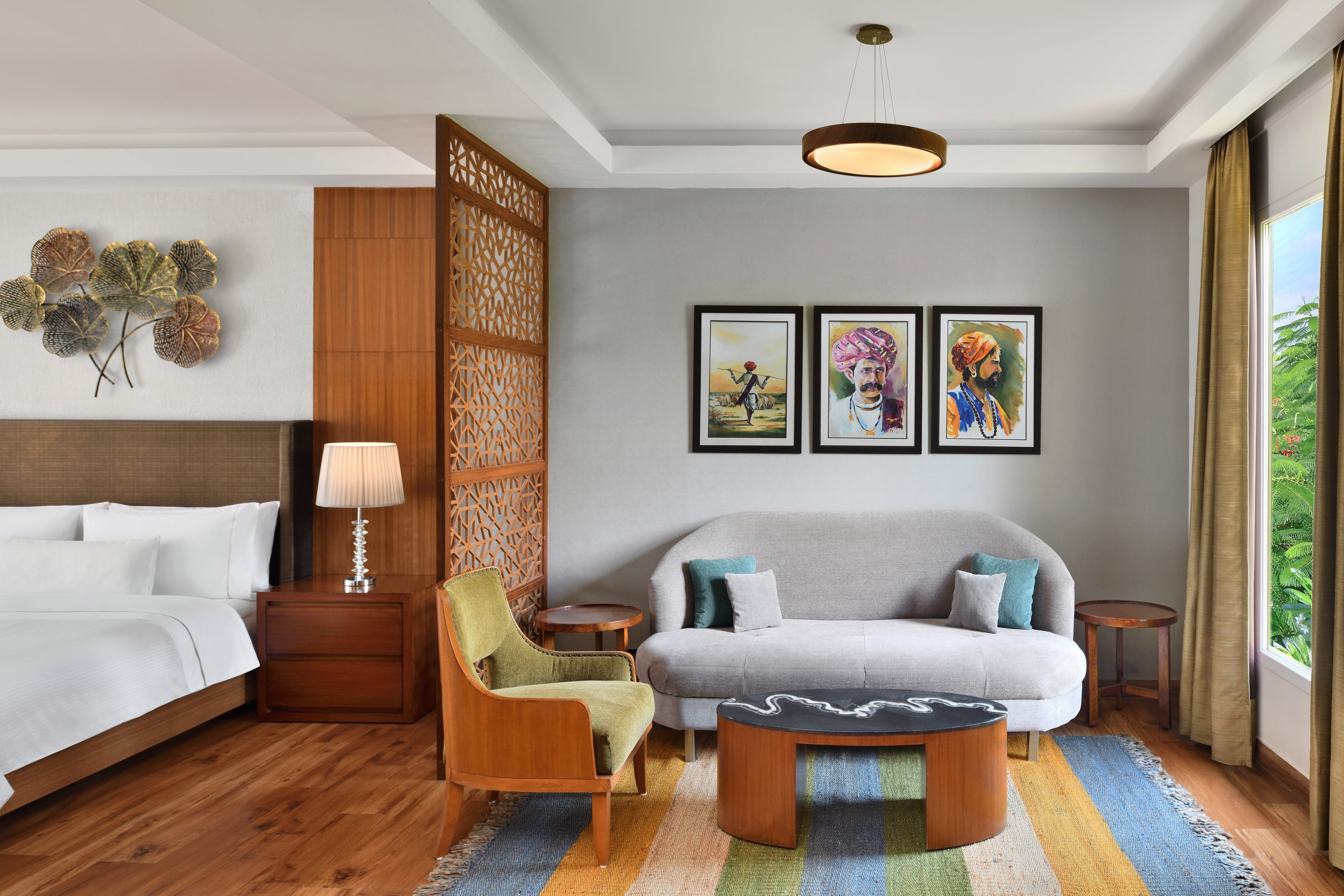 至尊别墅， 别墅， 2张大床， 度假村景观， 阳台