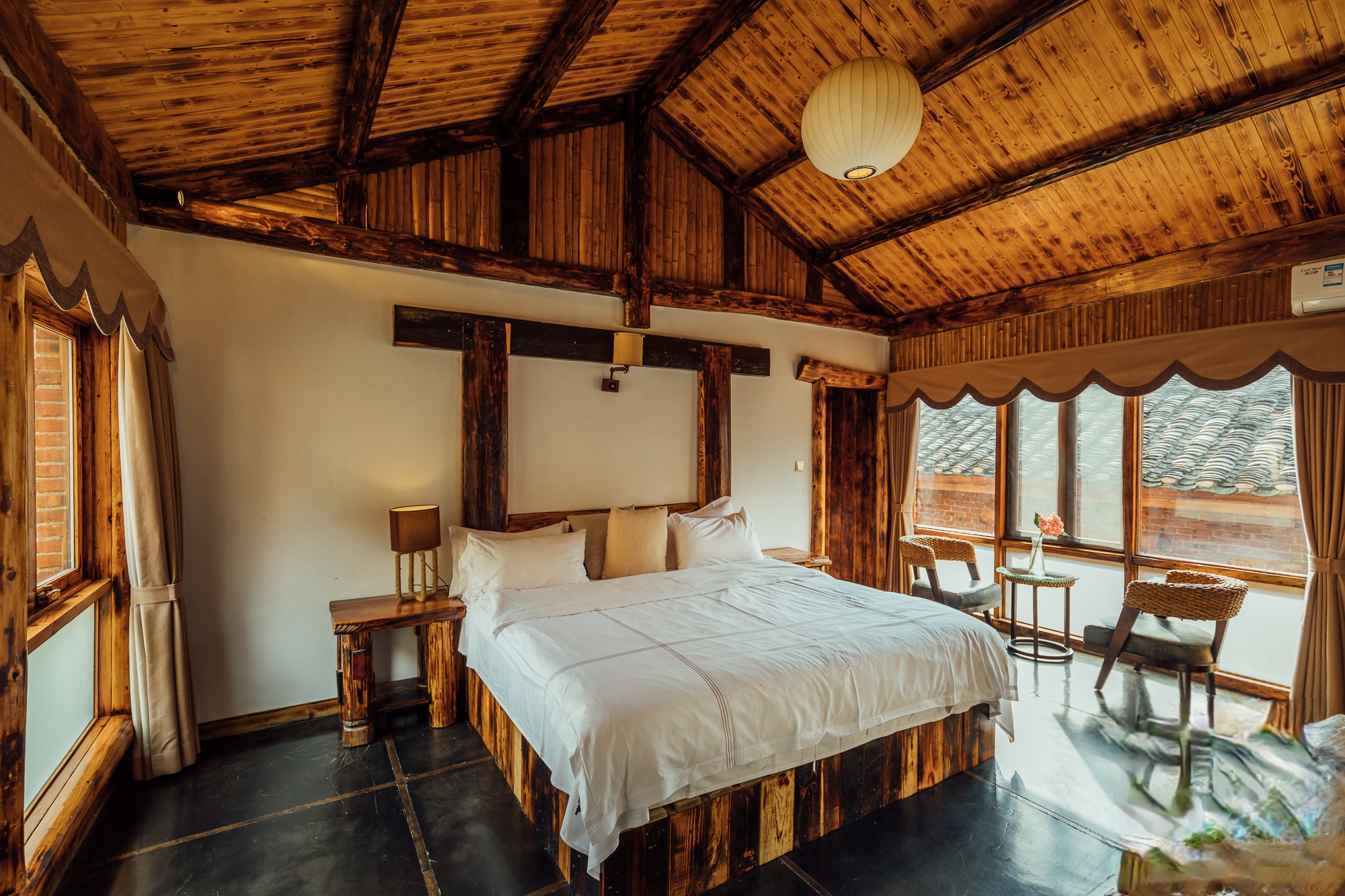 月亮別墅套房+獨棟輕奢+180度觀景