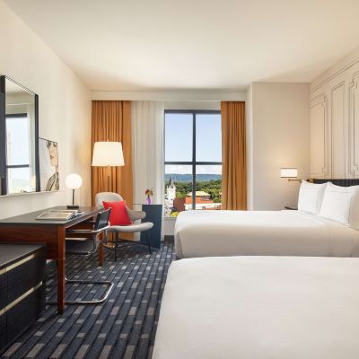 Corner Room with 2 Queen Beds and Roll in Shower - Mobility/Hearing Accessible 106 Jefferson Huntsville Curio Collection Promo Code