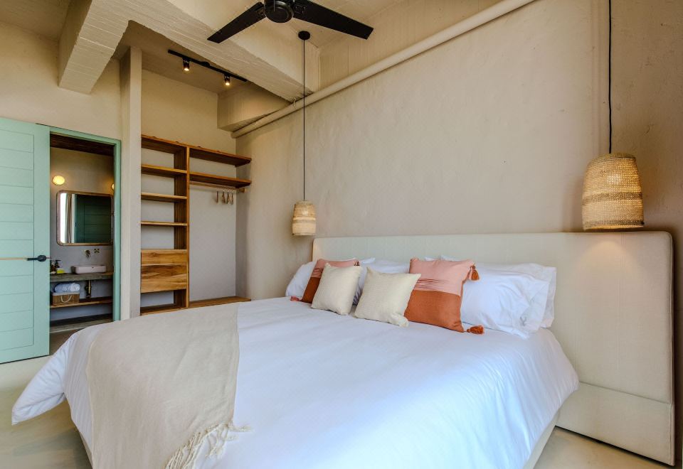 家庭公寓， 2 间卧室， 厨房， 城市景观