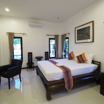 ห้องซูพีเรีย, 1 ห้องนอน, ลานระเบียง, วิวสวน รหัสโปรโมชั่น ชนาภา เรสซิเดนซ์