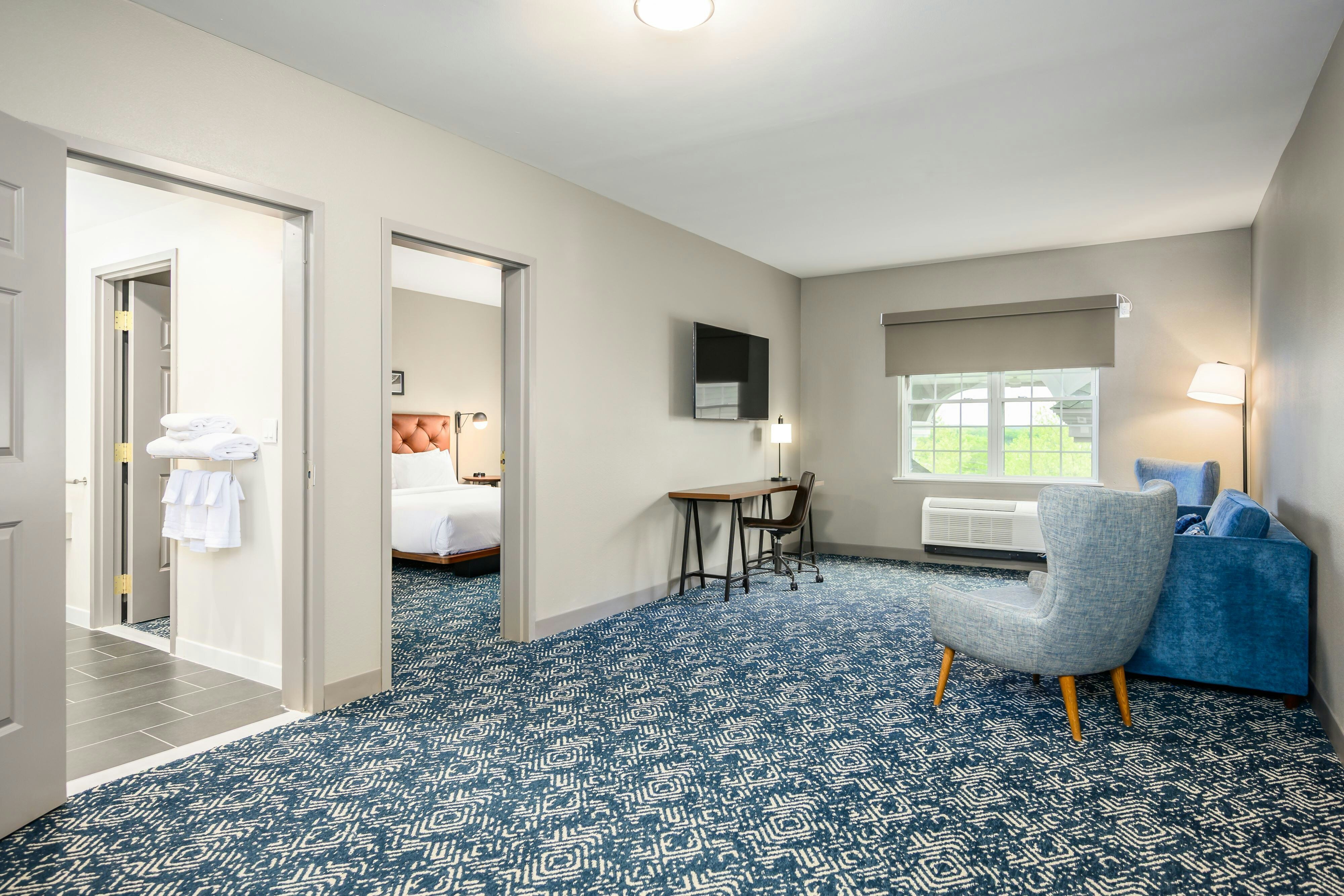 带梳化床的行政特大床套房