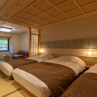 【別邸水の語り部/川側/ツイン35平米】半露天風呂（禁煙） 湯回廊 菊屋 クーポン