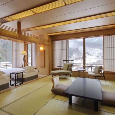 Modern Japanese-Style Twin Room With Open-Air Hot Spring Ceramic Bath 萬国屋 クーポン