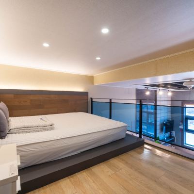 듀플렉스 측면 오션 뷰 룸 303 부산 기장브라운도트펜션 쿠폰