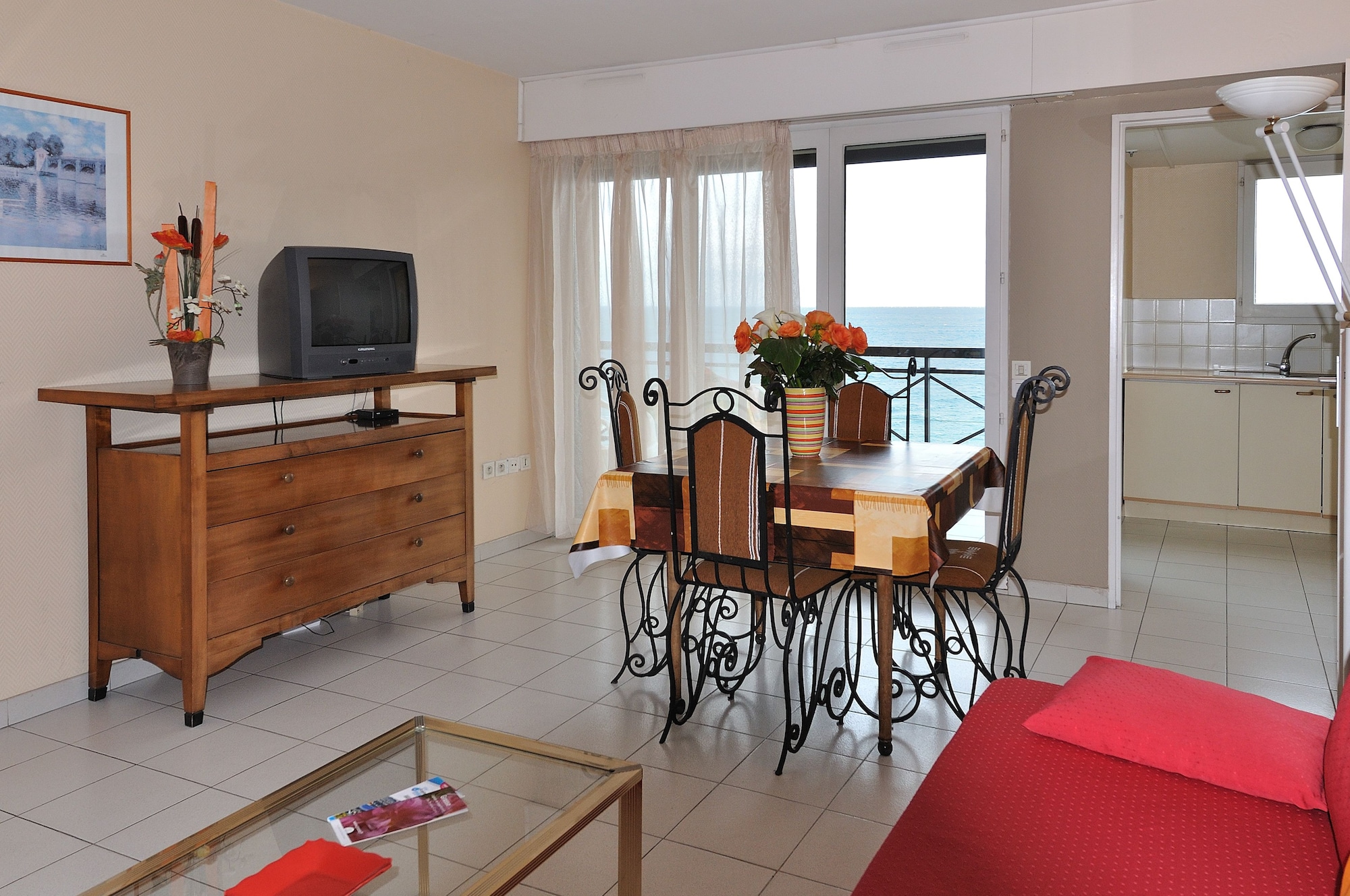 带阳台的海景一卧室公寓